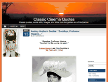 Tablet Screenshot of classiccinemaquotes.com